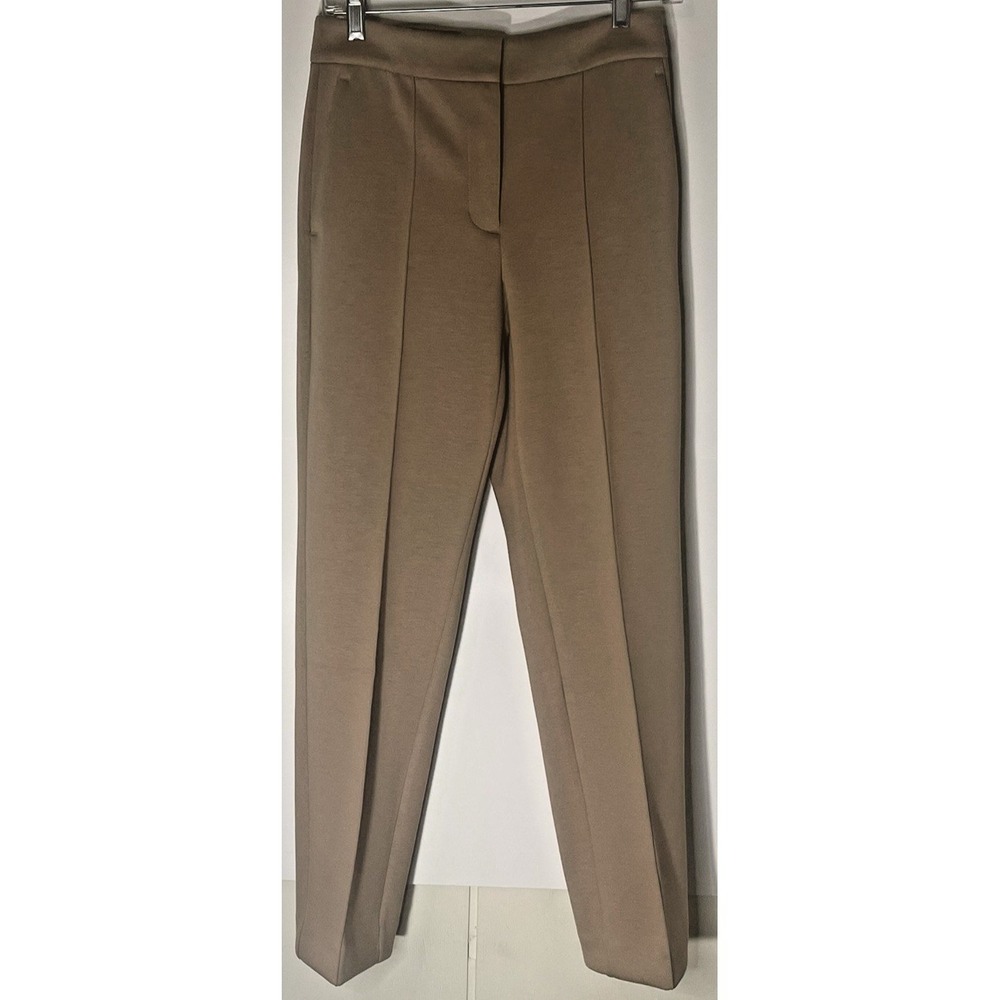 NWT Ann Taylor Petite 2 Tan Double Knit‎ Dress Pants Career Work Stretch